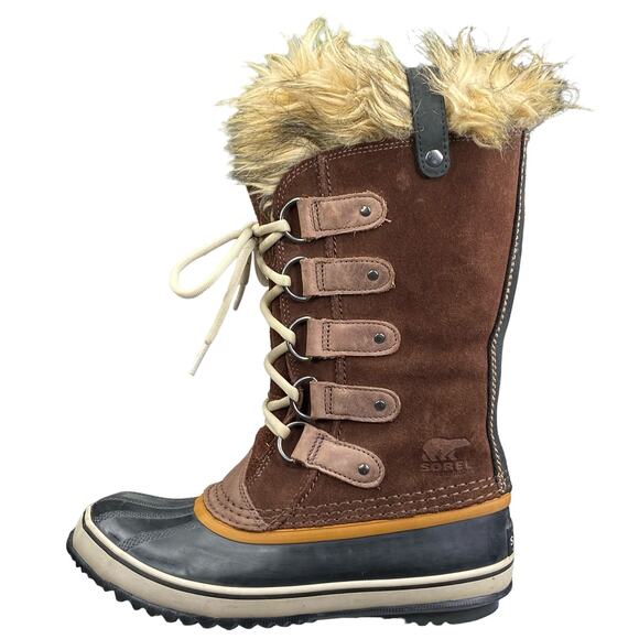 Sorel Women’s Joan Of Arctic Brown Winter Boots Size US 7 - Picture 3 of 11